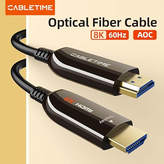 AOC Active Optical HDMI 2.1 Cable 8K 60Hz 48Gbps HDR - CABLETIME