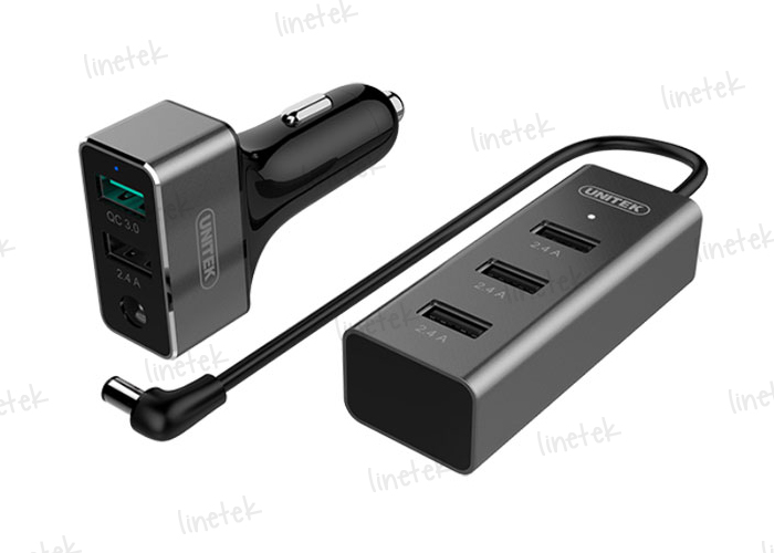 Adapter Car 42W 5USB Plug QC 3.0 / 2.4A