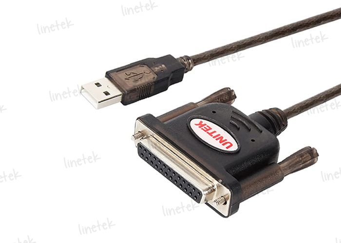 USB to DB25F Parallel Converter, 150cm Length, Black