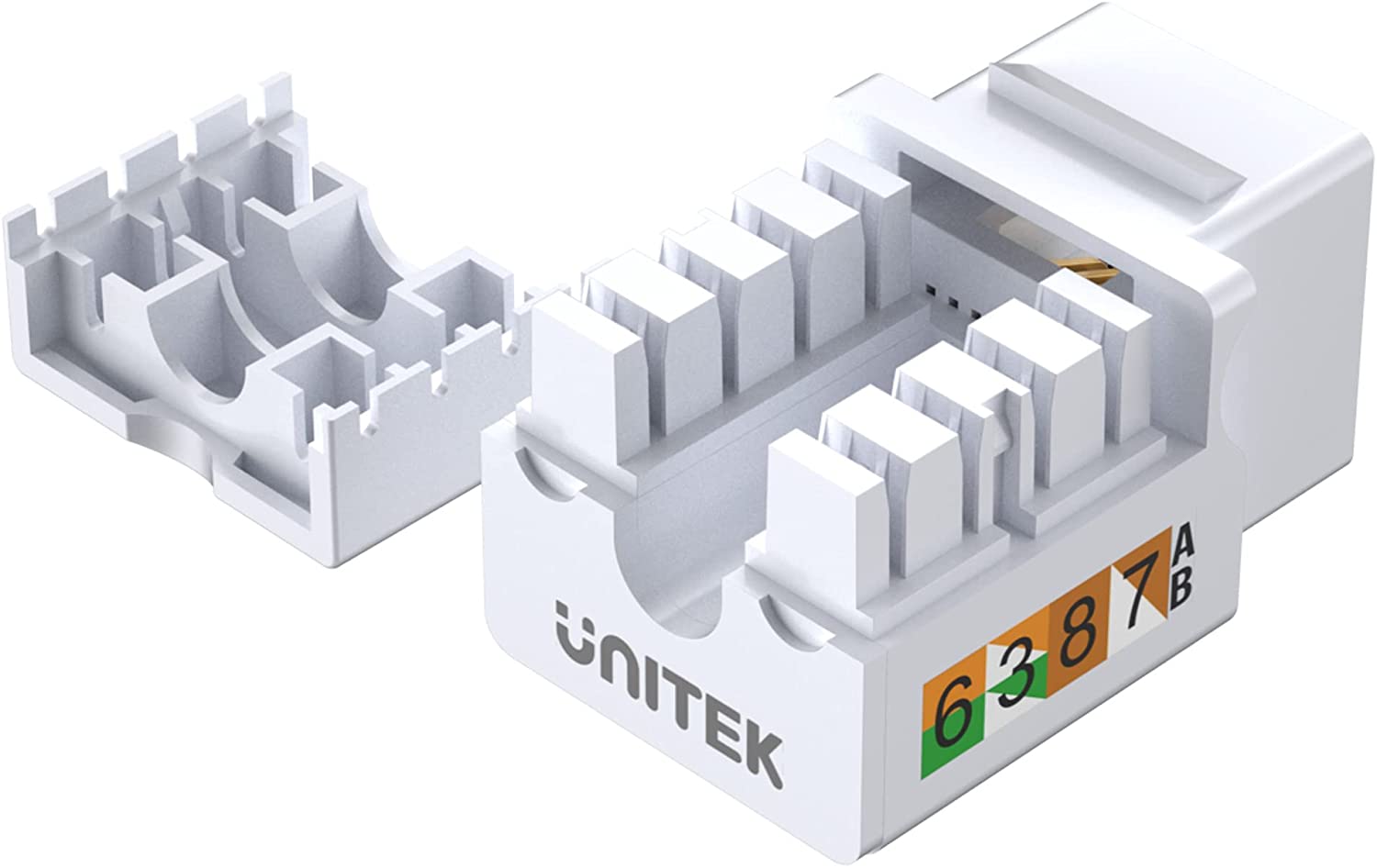 UNITEK NETWORK MODULAR KEYSTONE CAT6 90 DEGREE