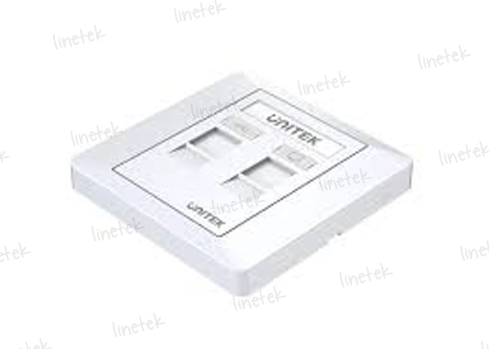 UNITEK NETWORK DUAL PORT WALL PLATE