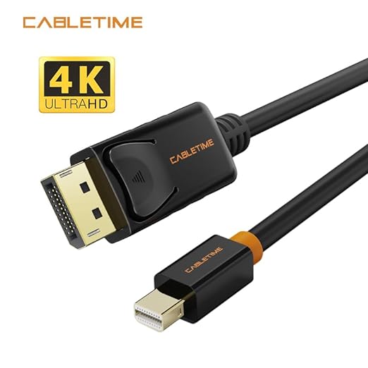 Mini DisplayPort To DisplayPort Cable 4K 60Hz,4K Resolution Video Output
