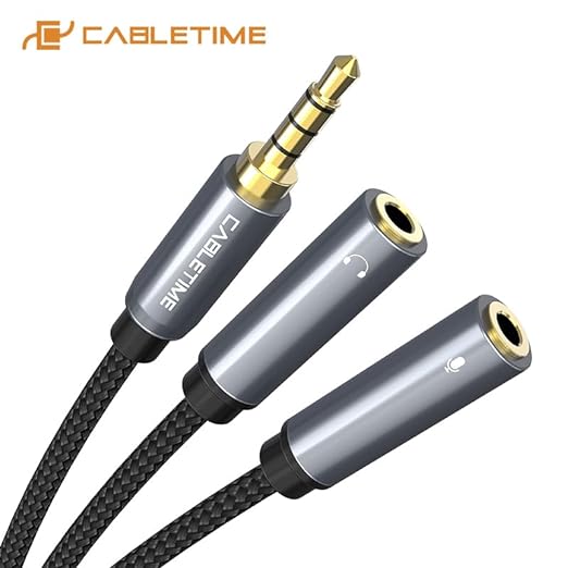 3.5MM Male To Dual RCA Female Audio Cable