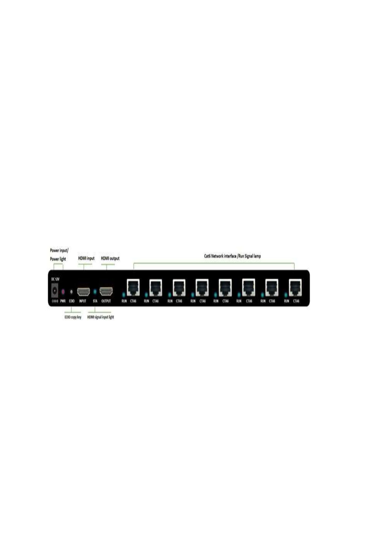 100M HDMI 1x8 Splitter Extender