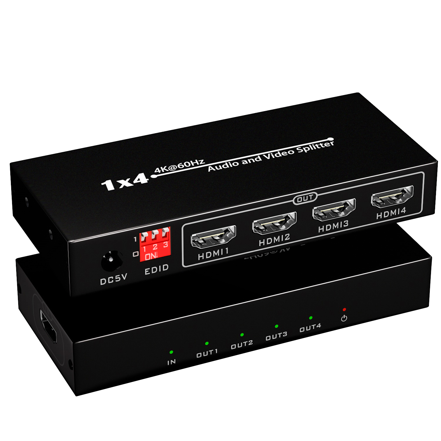 4K@60Hz HDMI 2.0 Splitter 1x4