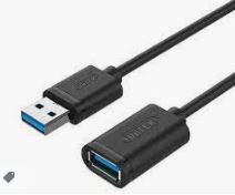 USB 3.0 TYPE -A (M) TO TYPE A (F)