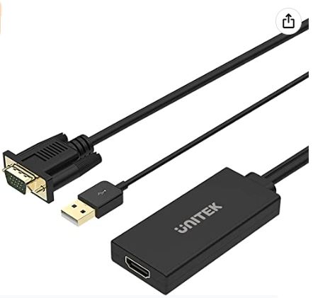 VGA TO HDMI WITH AUDIO CONVERTER