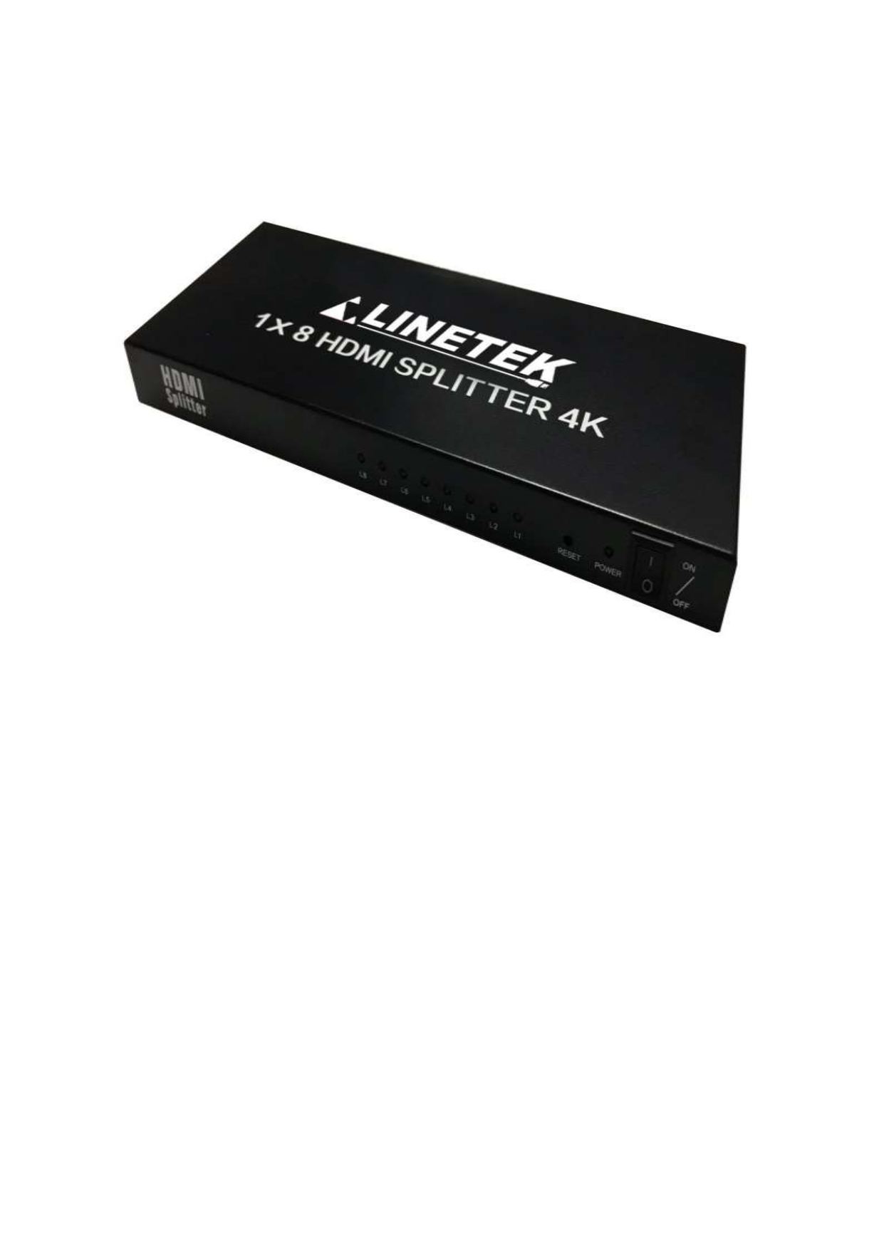 4K Mini 8 Port HDMI Splitter 1x8 Video Splitter